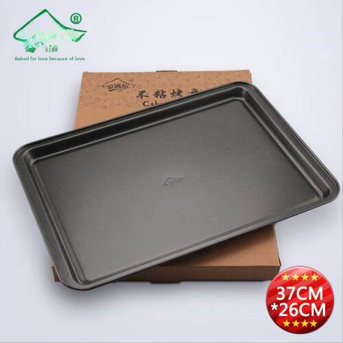 烤盘CF-6000发酵箱烤盘长方形不沾烧烤盘浅方盘37*26cm