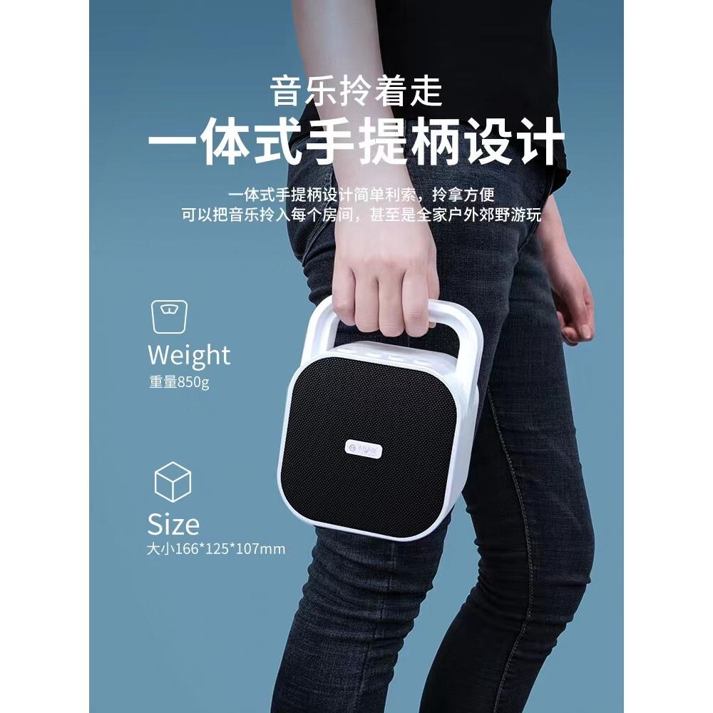 不见不散BV670蓝牙音箱插卡小音响 便携式户外手提广场舞重低音炮
