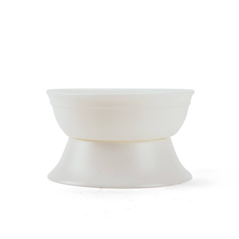 全瓷一体成型茶漏器德化白瓷羊脂玉瓷细孔陶瓷茶滤V网茶隔茶道配