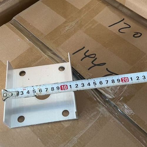 铝艺楼梯扶手底座铝扶手12w0大柱固定底座4孔底座铝底座型材包邮