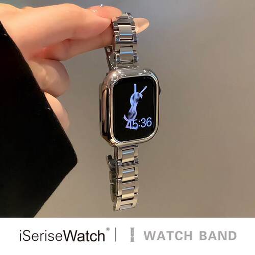 iserisewatch适用于iwatch10代不锈钢表带s9苹果手表s8applewatch