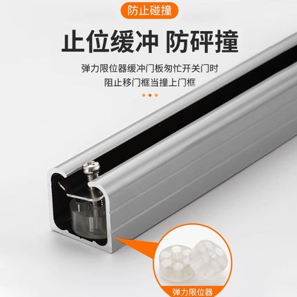木门滑轮吊轮厨房移门上导轨滑轮阳台推拉门吊柜轨道全.套五金配