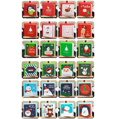 一挂128d-144张圣诞节迷你小贺卡送信封圣诞创意diy贺卡祝福卡片