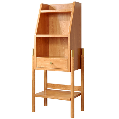 书架置物架落地小书柜电视机边柜客D厅靠墙收纳架子展示储物窄柜