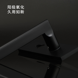 房间黑色室内卧室房门p锁家用实木门把手锁具通用型分体磁吸静音