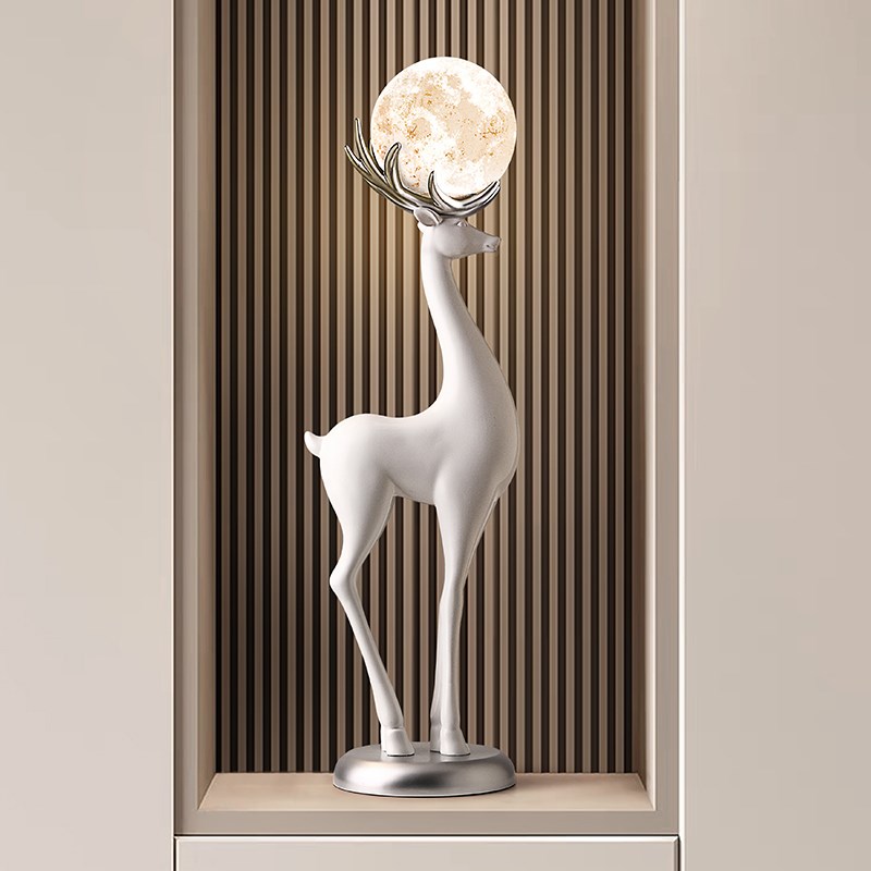 客厅电视柜旁边落地摆件旺宅沙发旁玄关创意大Q型高档乔迁新居礼