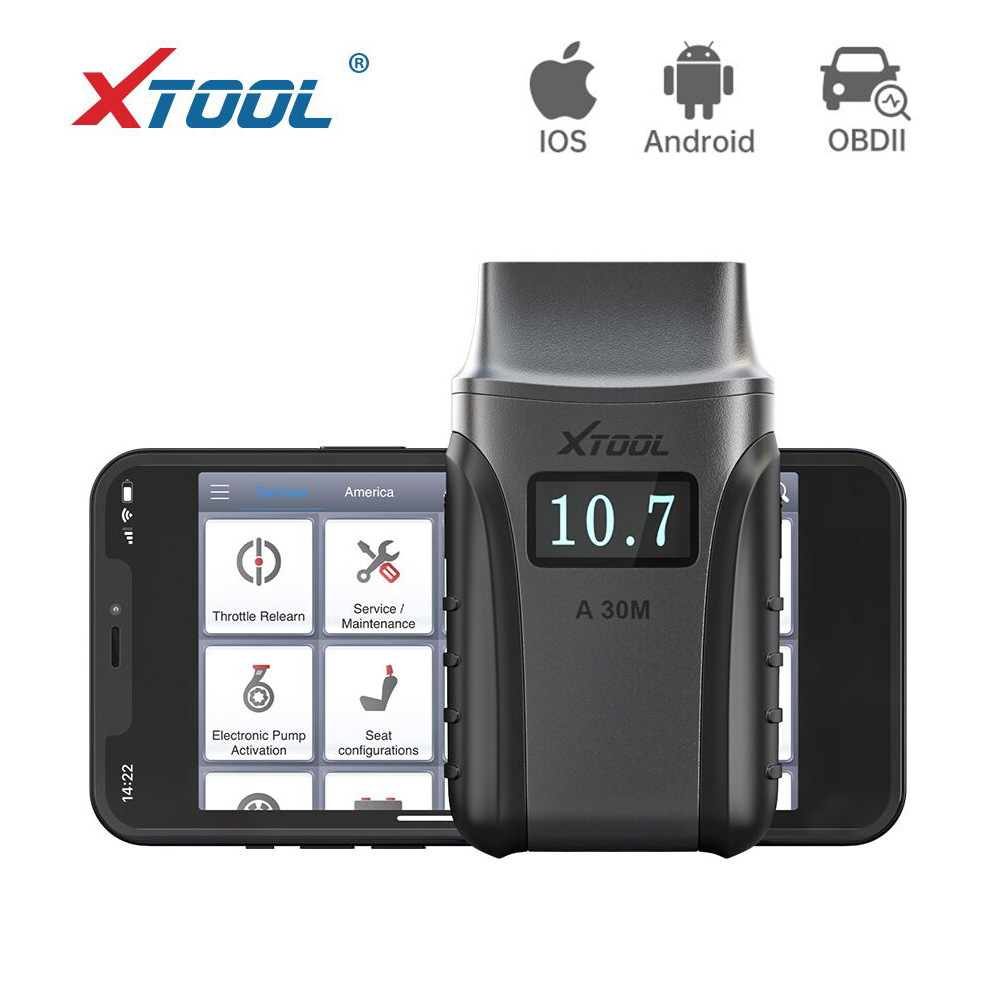 跨境 XTOOL A30M OBD2 适用于 Android/IOS 蓝牙OBD扫描诊断工具