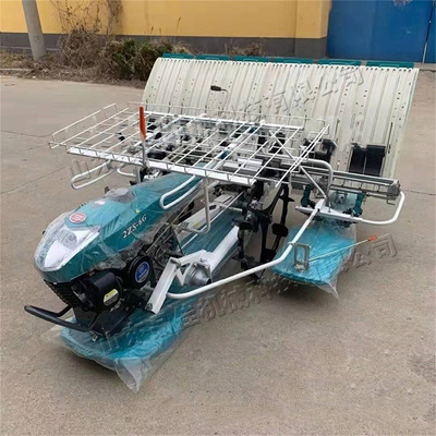 四冲程式禾苗种植机 乘坐式水田种秧机 手拉式启动农田栽插机