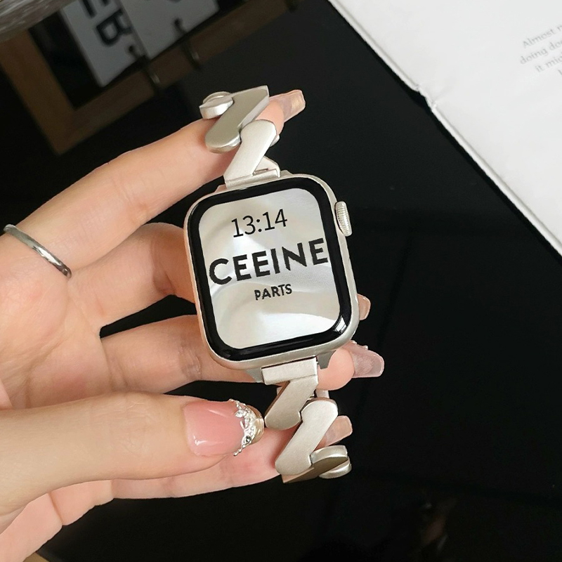 苹果iwatch10手表带磁吸波浪纹夏
