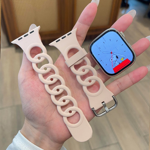 适用苹果s10手表表带iwatch9硅胶