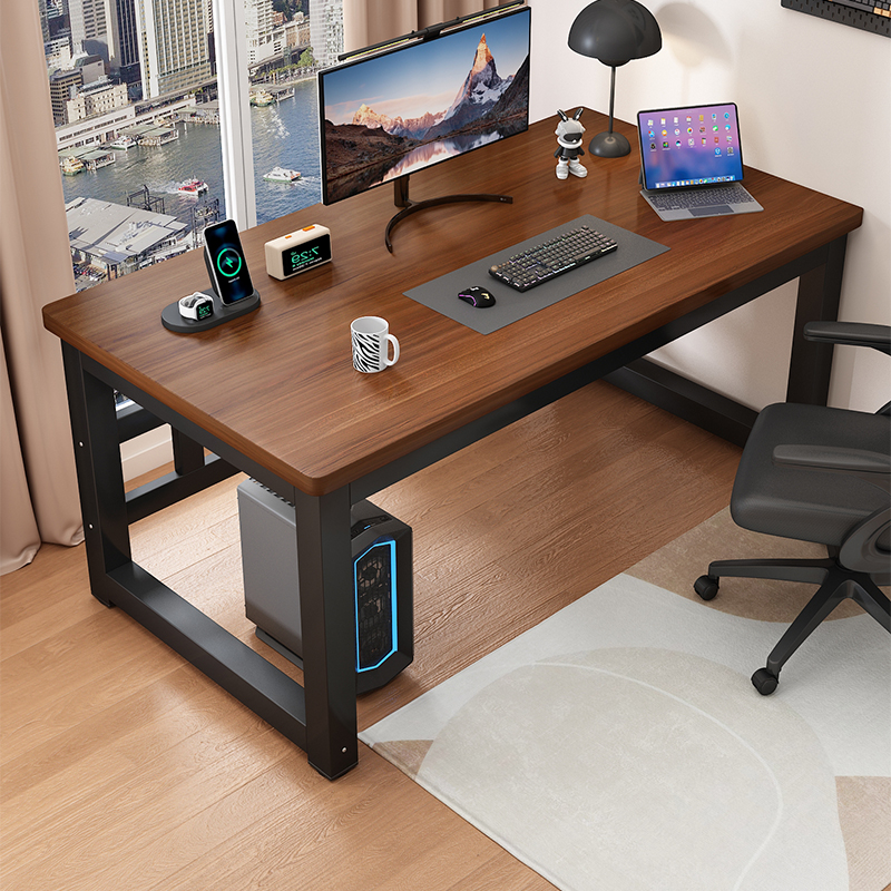 实木电脑桌台式家用成人办公桌工作台电竞桌卧室学生书桌学习桌子