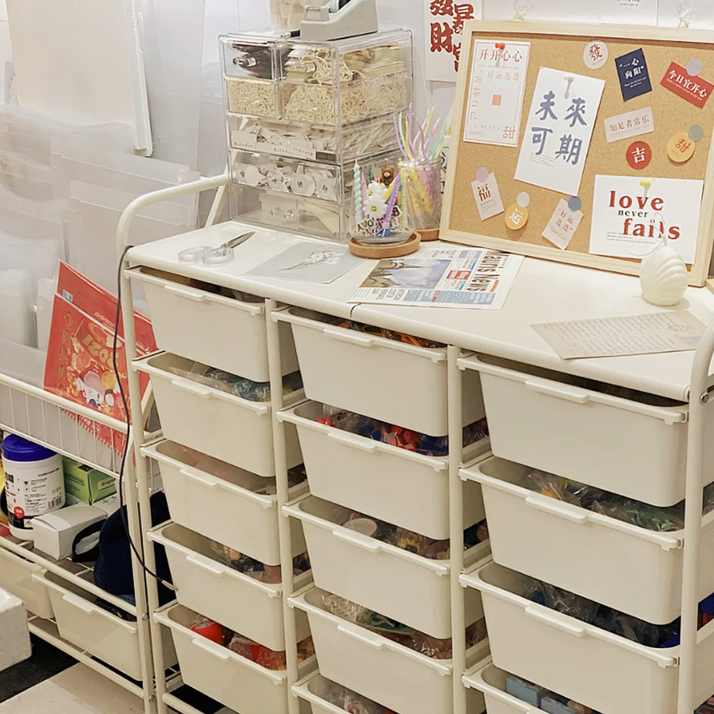 蛋糕盒围边收纳架 六层储物多功能可移动落地P收纳架 大容量收纳