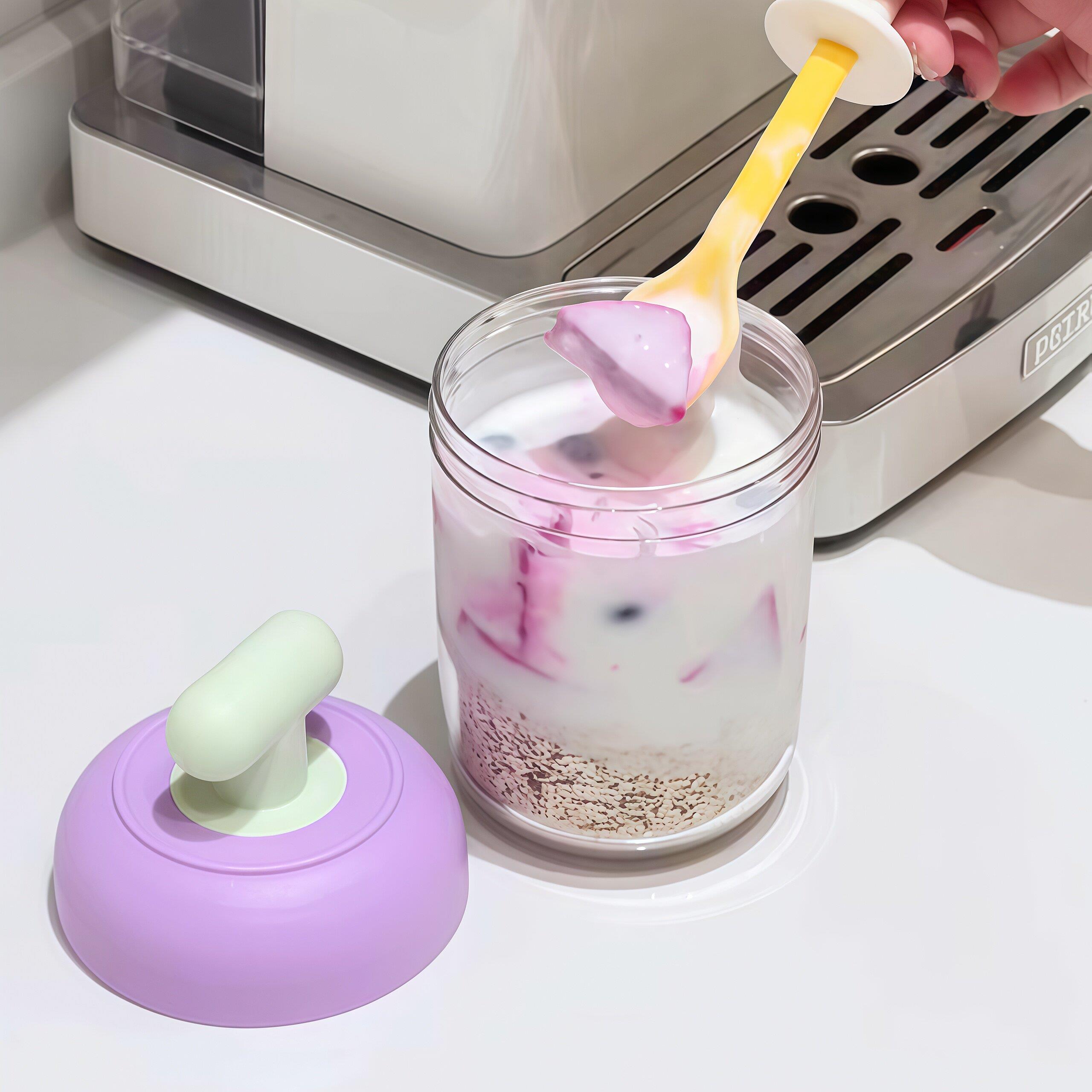 ~沙拉便携高颜值减脂杯杯杯食品级燕麦早餐碗的勺子带随身酸奶