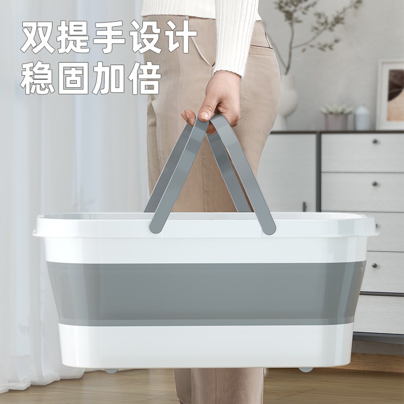 可折叠拖把桶长方形洗车水桶洗涮家用拖L布墩布桶储水大号拖地桶