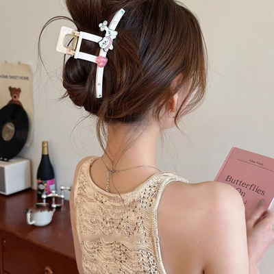 新款温柔设计感抓夹发量大抓夹发夹后脑勺发夹可爱甜美少女风头饰