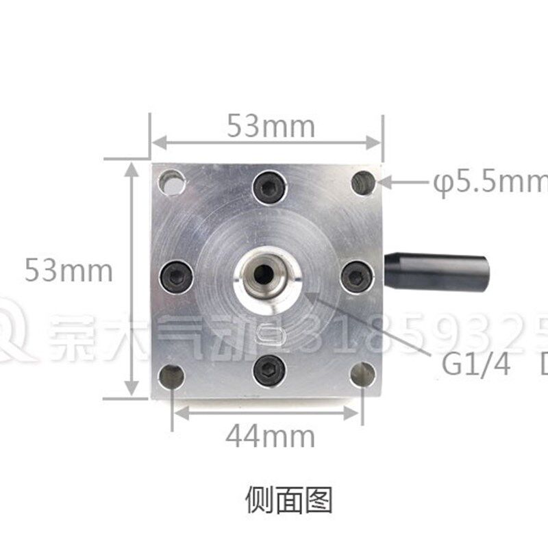 手动转阀三位四通孔34R8F G1/4-L防夹安全锁气缸中X位停止带锁定