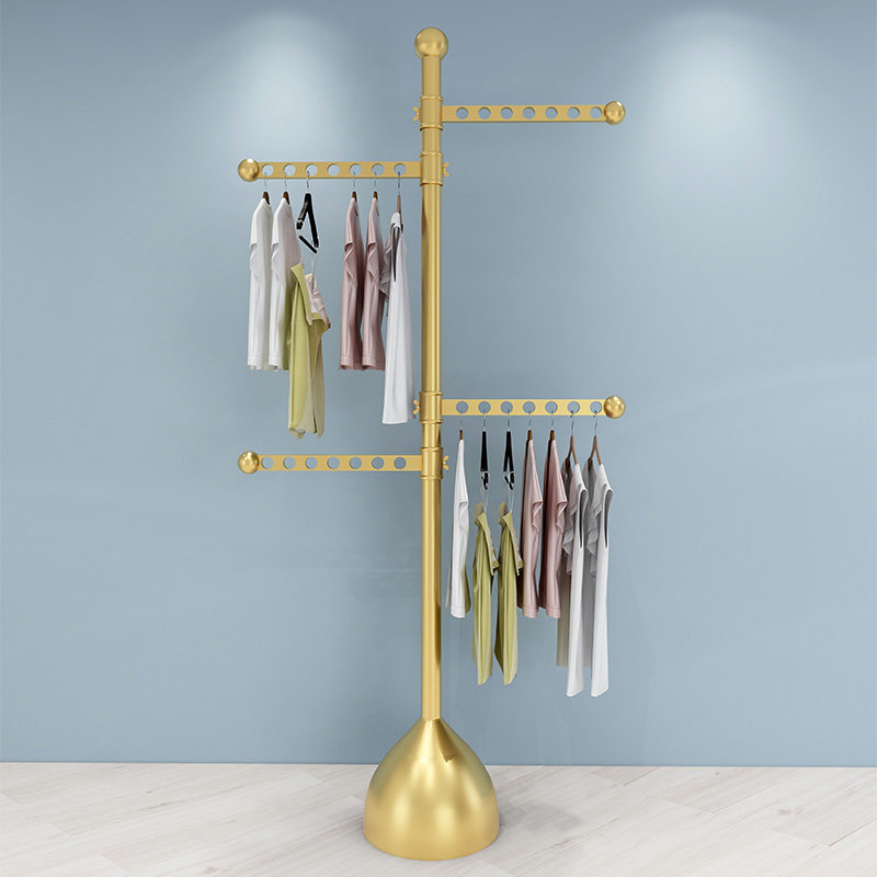 阳台顶天c立地晾衣架落地卧室内宿舍凉晒挂衣架折叠神器伸缩置衣