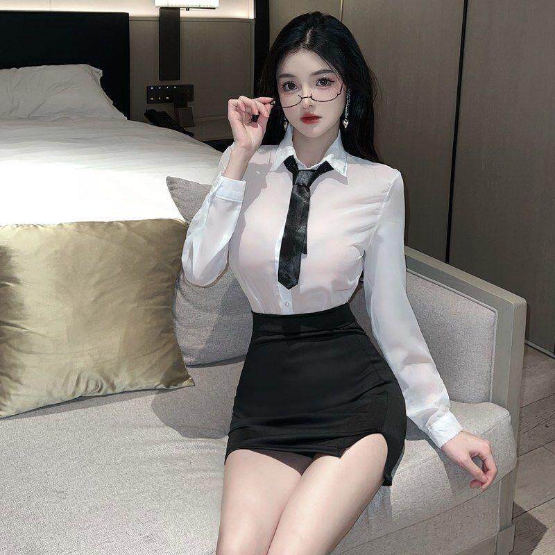 情趣诱惑装秘书纯欲护士制服性感睡衣裙cos清绪内衣女禁欲系黑丝