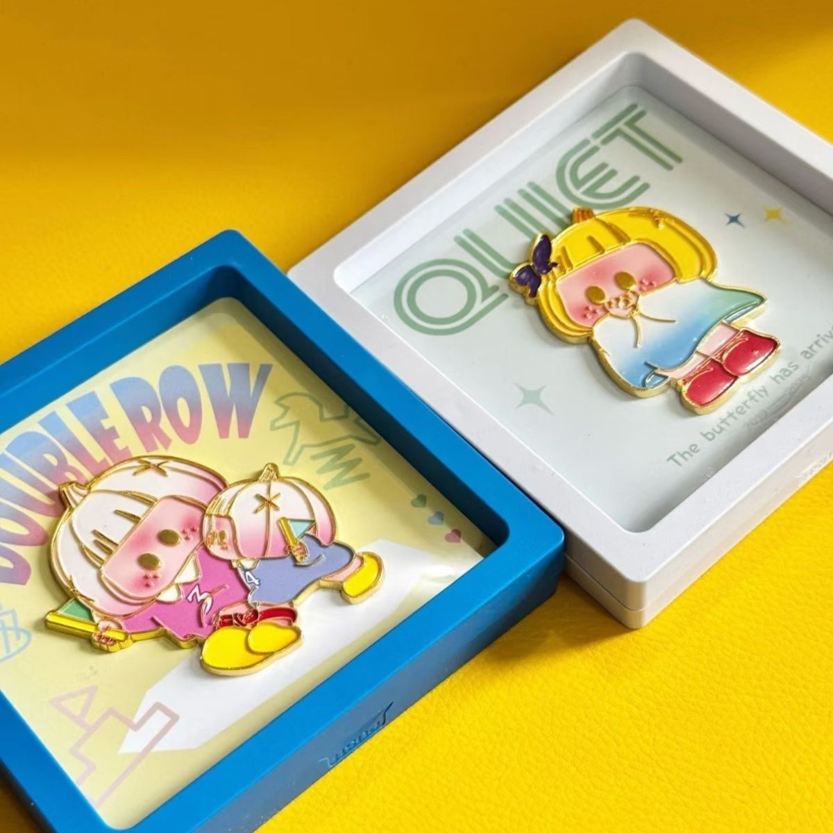 右右酱金属磁吸冰箱贴可爱