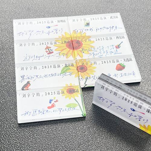 刘宇宁2025巡演荧光棒冰箱贴