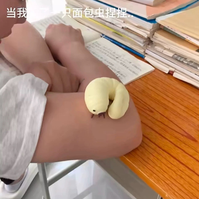 【小红书同款】面包虫捏捏乐烂泥手感发泄玩具慢回弹儿童无毒减压