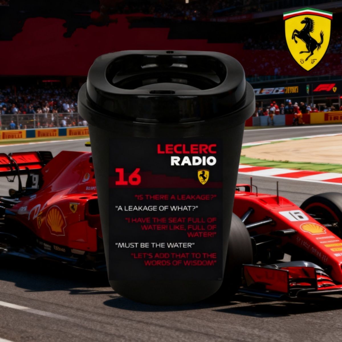 全新F1勒克莱尔周边水杯