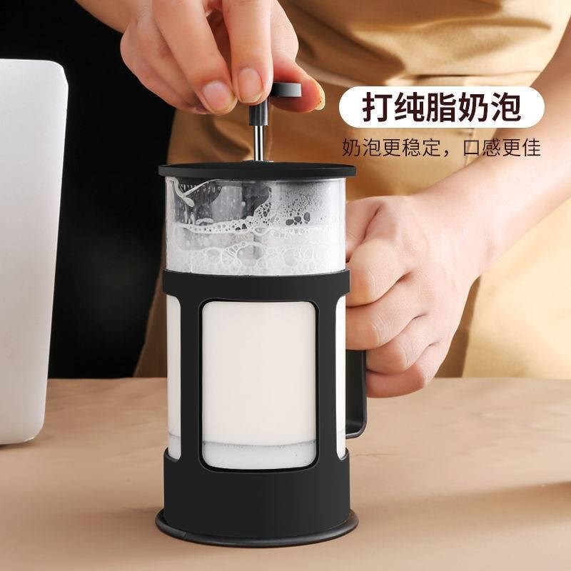 法压壶咖啡壶手j冲滤压壶玻璃冲茶器打奶泡按压泡茶壶咖啡过滤杯