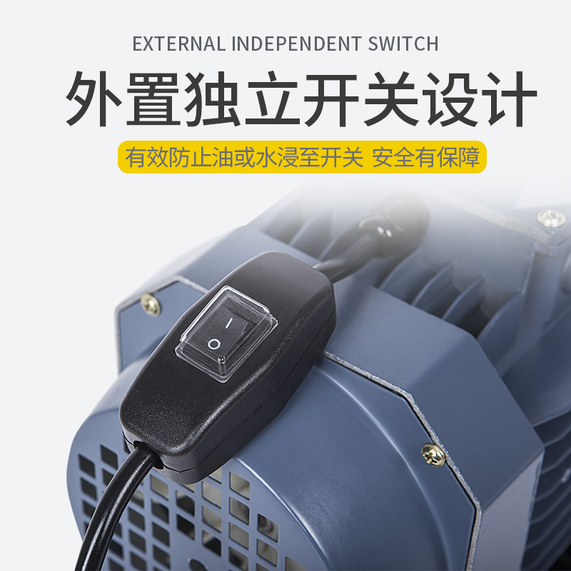 上海尚仪双级g旋片式真空泵实验室小型抽气泵油工业用空调抽真空