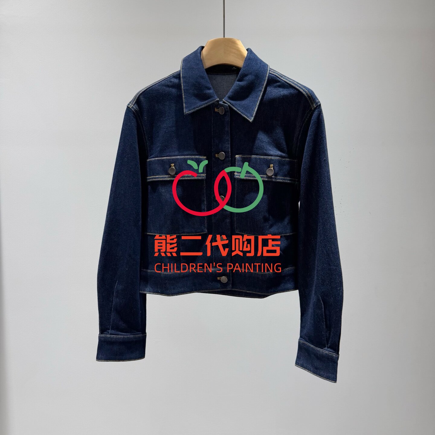 迪家商场同款2026秋新款翻领长袖短款休闲牛仔外套上衣女411802