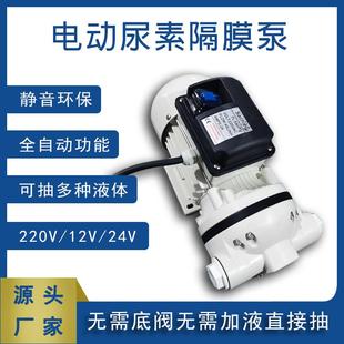12v24v220v尿素电动隔膜泵工业用耐腐蚀抽酒精甲醇自吸泵增压水泵