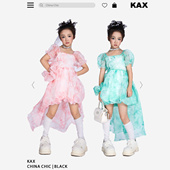 KAX·2025新款 薄纱女宝连衣裙早秋款 今年流行爆款 盛夏流行风格