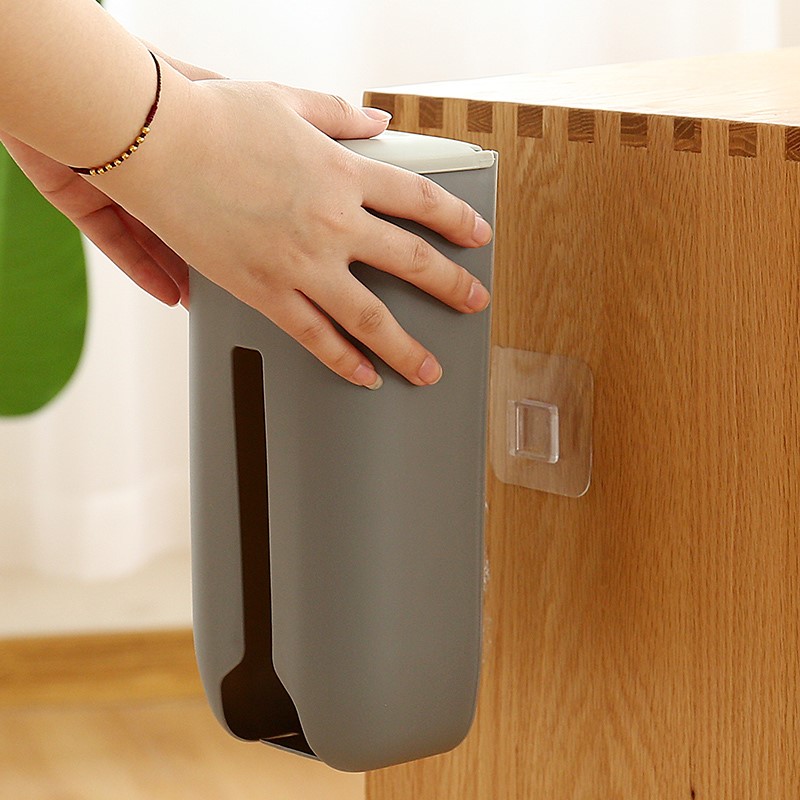 垃圾袋收纳神器放塑料袋收纳盒壁C挂式装厨房方便袋子抽取整理盒