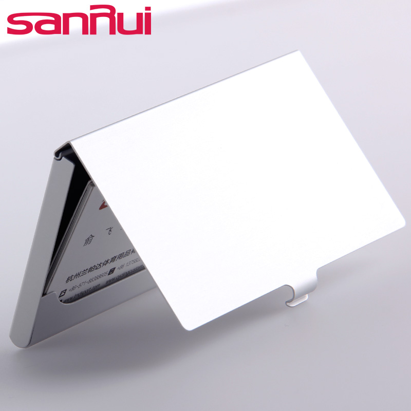 金属名片a夹男士商务很轻名片盒女薄款名片包黑钛简约名片收纳盒