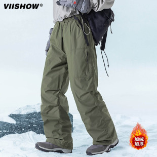 软壳冲锋羽绒裤 含90白鸭绒 防水防风防静电 新款 VIISHOW潮牌冬季