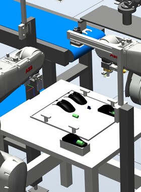 ABB机器人仿真定制码垛、焊接、喷涂、分拣等RobotStudio工作站