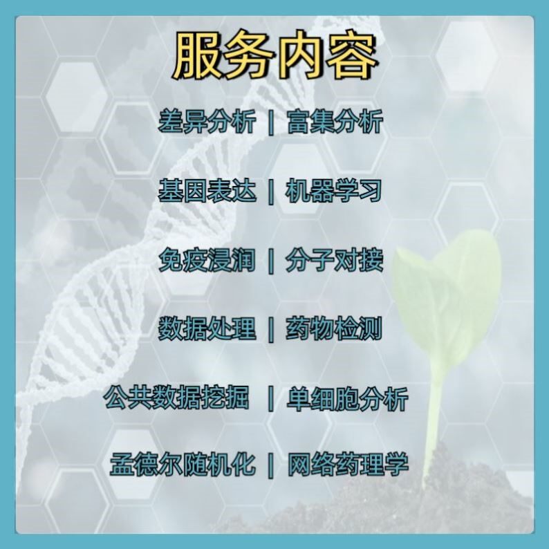 生信分析服务 TCGA/GEO/GWAS数据库挖掘GBD孟德尔随机化转录分析