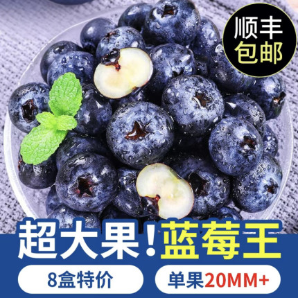 高山花香蓝莓现摘云南孕妇高端整箱当季新鲜水果怡颗蓝梅大果