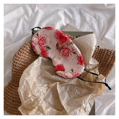 SHAMELESSBABY 仲夏夜之梦 印花真丝眼罩 真丝斜纹睡眠遮光眼罩