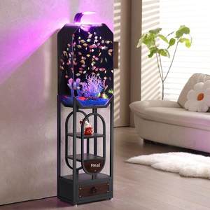 海丽雅2024新款鱼缸落地客厅鱼缸小型创意鱼缸过滤制氧一体机