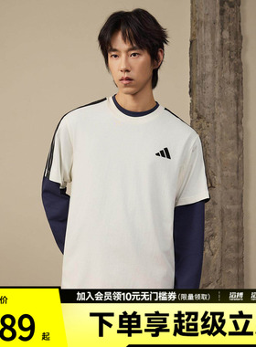 adidas阿迪达斯男子ST 3ST SS TEE运动休闲短袖T恤KR2491