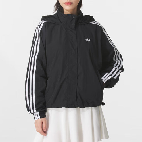 adidas阿迪达斯三叶草女子滔搏运动健身夹克外套JX1451