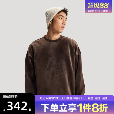 adidas阿迪达斯新年款男子运动休闲套头衫卫衣KE4067