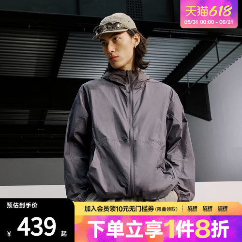 adidas阿迪达斯男子运动健身连帽夹克外套JF3292