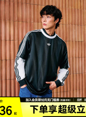 adidas阿迪达斯三叶草男子复古休闲文化宽松短袖圆领T恤KD5830