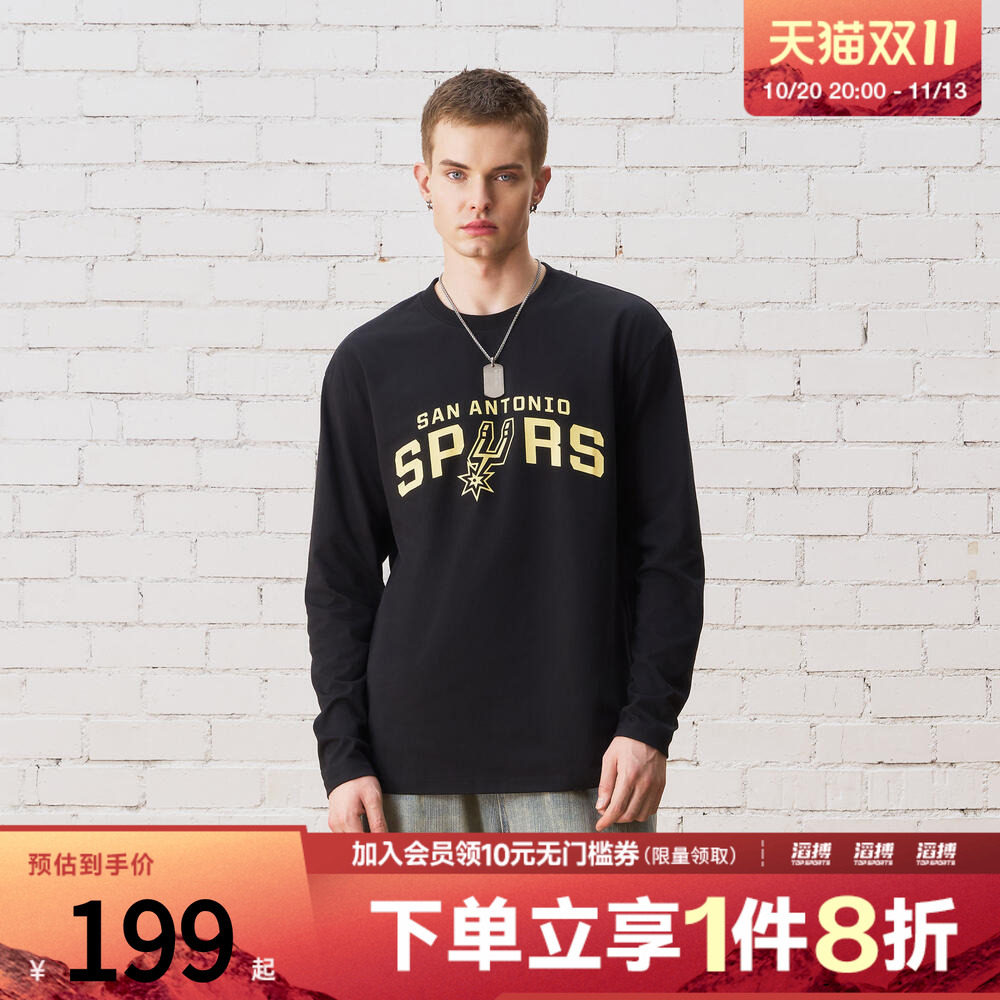 NBA男女款马刺球队长袖T恤NBAAP2603LS020404