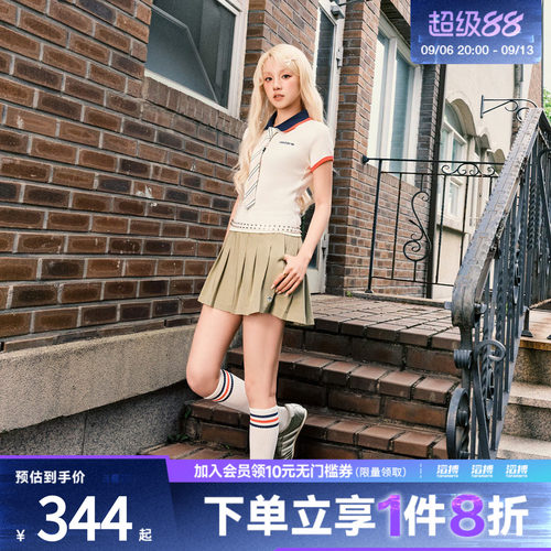 阿迪达斯三叶草女子F Skort W运动休闲半身裙JC6772