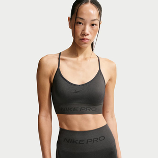 NIKE耐克女子AS W NP DF SMLS LS运动健身BRA内衣IB9844-070