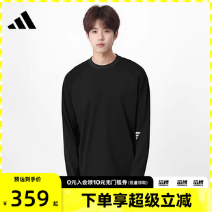LS运动休闲长袖 TEE T恤KC0151 adidas阿迪达斯男子FUSTL
