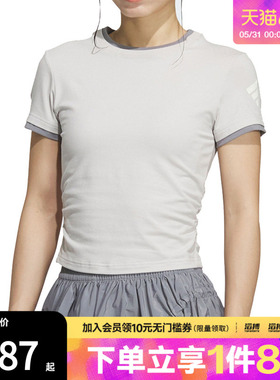 adidas阿迪达斯女子FOS SLIM TEE SS运动休闲短袖T恤KF0695
