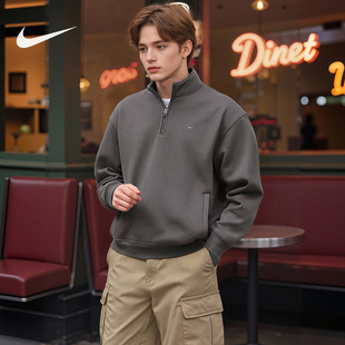 NIKE耐克男子运动训练休闲半拉链立领套头衫 289 卫衣HV1095